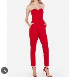 Express Strapless Sweetheart Jumpsuit - Size 6